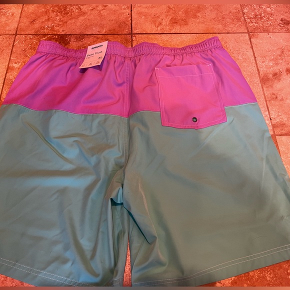 Sonoma Mens Xl Swim Trunks Multicolor(New) - Picture 2 of 6
